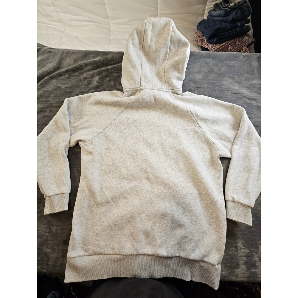Vuori Restore Hoodie Heather Gray Full Zip Organic Cotton Sweatshirt Small - Picture 8 of 12